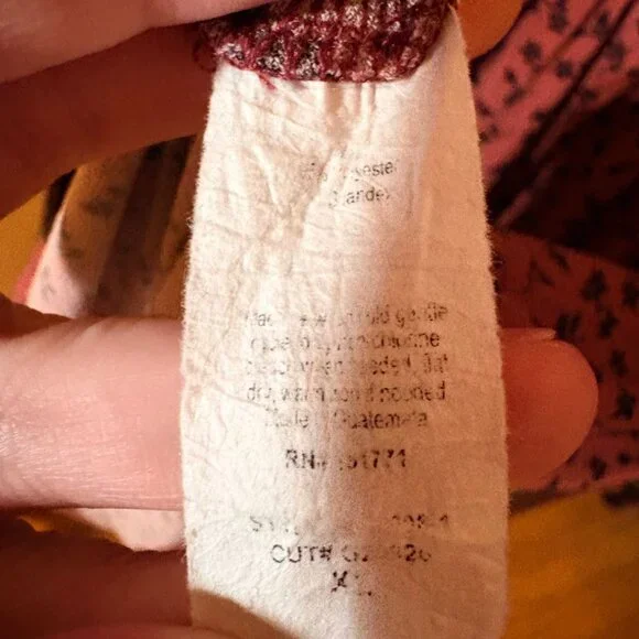 Kaileigh Pink Floral Tiered Dress XL - Picture 8 of 11